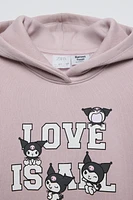 ROBE EN MOLLETON À CAPUCHE KUROMI © SANRIO