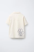 CHEMISE EN MAILLE FEUILLES