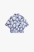 FLORAL PRINT SHORT SLEEVE SHIRT