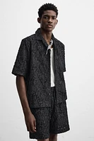 GEOMETRIC JACQUARD SHORTS