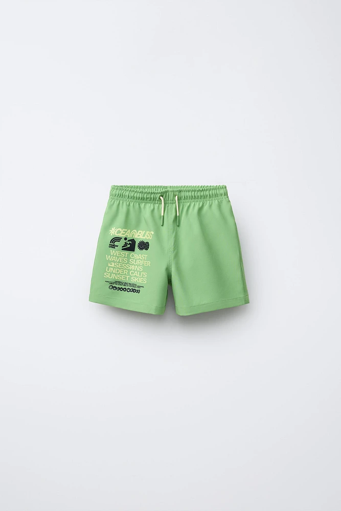 6-14 ANS/ SHORT DE BAIN STANDARD INSCRIPTION