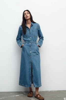 Z1975 DENIM MIDI DRESS