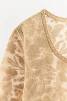 JACQUARD KNIT T-SHIRT