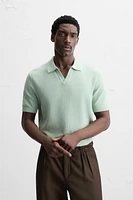 POLO EN MAILLE TEXTURÉE
