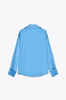 SATIN EFFECT BASIC SHIRT