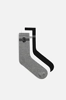 3-PACK OF PATCH SOCKS