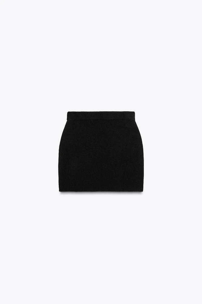 BASIC KNIT MINI SKIRT