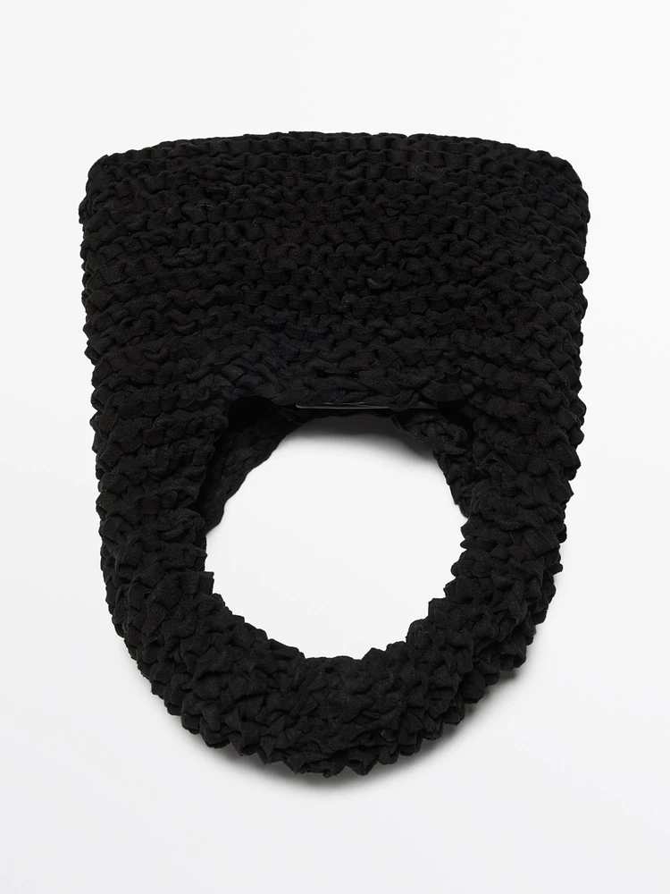 Mini split suede crochet bag - Limited Edition