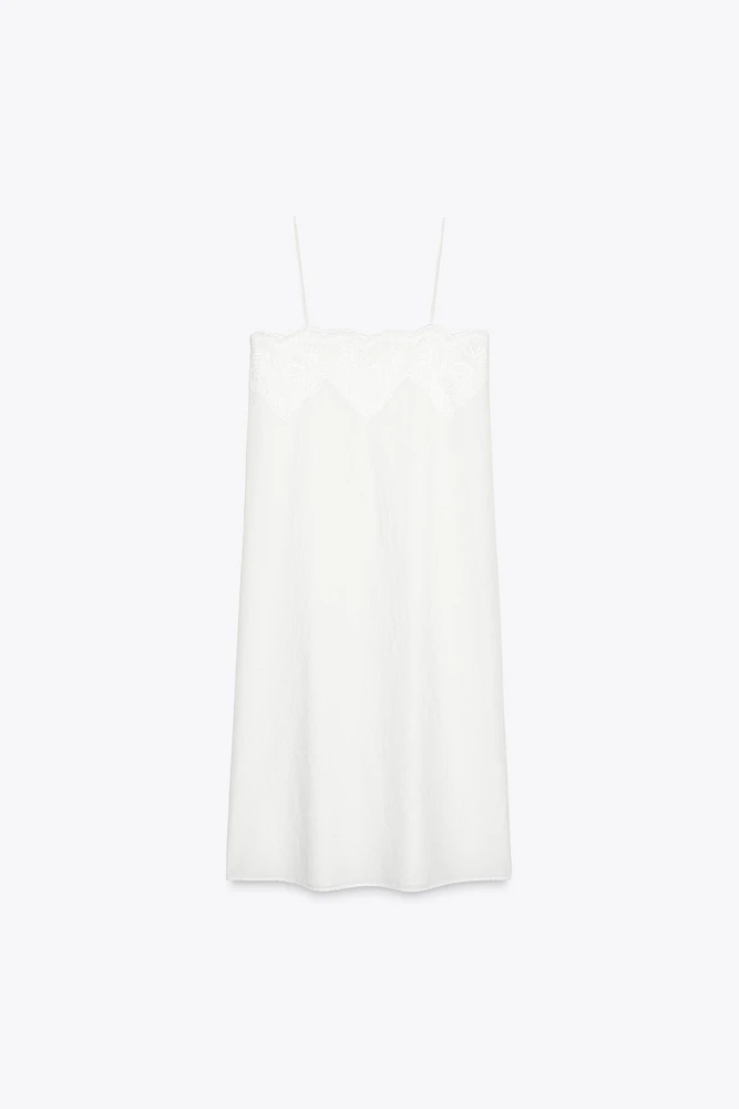 ROBE À BRETELLES BRODÉE ZW COLLECTION