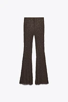 PANTALON FLARE EN DENTELLE