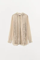 CHEMISE VISCOSE 100 % PLIS
