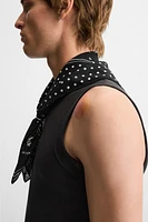 CONTRAST PRINT BANDANA