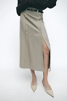 MIDI SKIRT WITH BELT