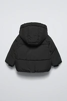 WATER REPELLENT PUFFER JACKET WITH HOOD