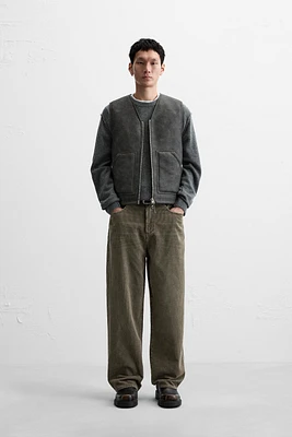 RELAXED FIT CORDUROY PANTS