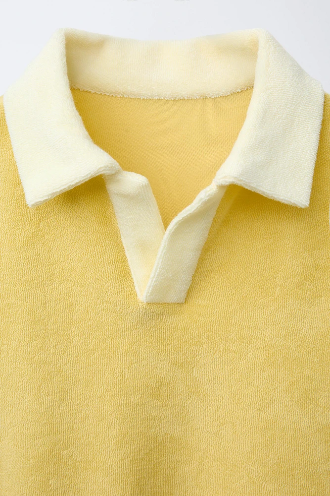 POLO SERVIETTE COL EN CONTRASTE