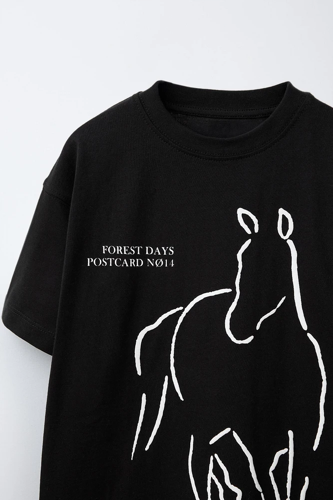 HORSE PRINT T-SHIRT