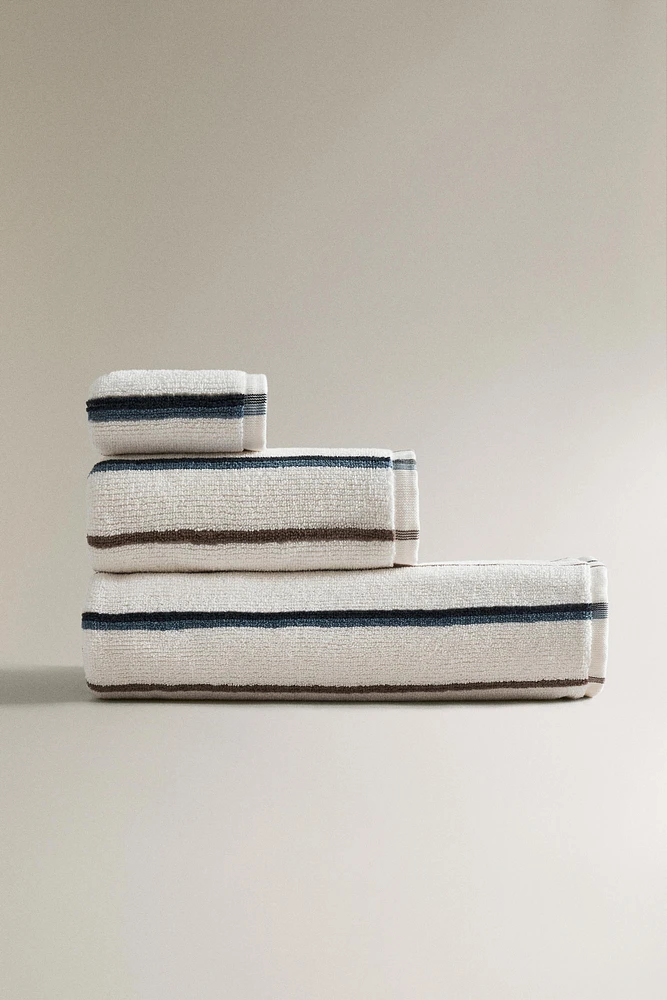 SERVIETTE DE BAIN RAYURES COLORÉES
