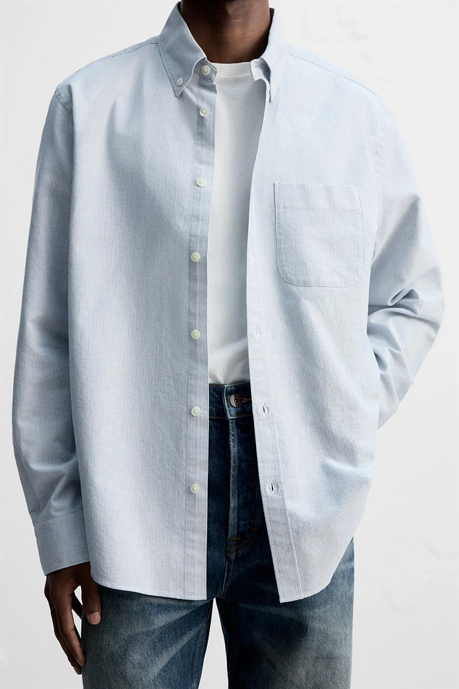 CHEMISE OXFORD À RAYURES