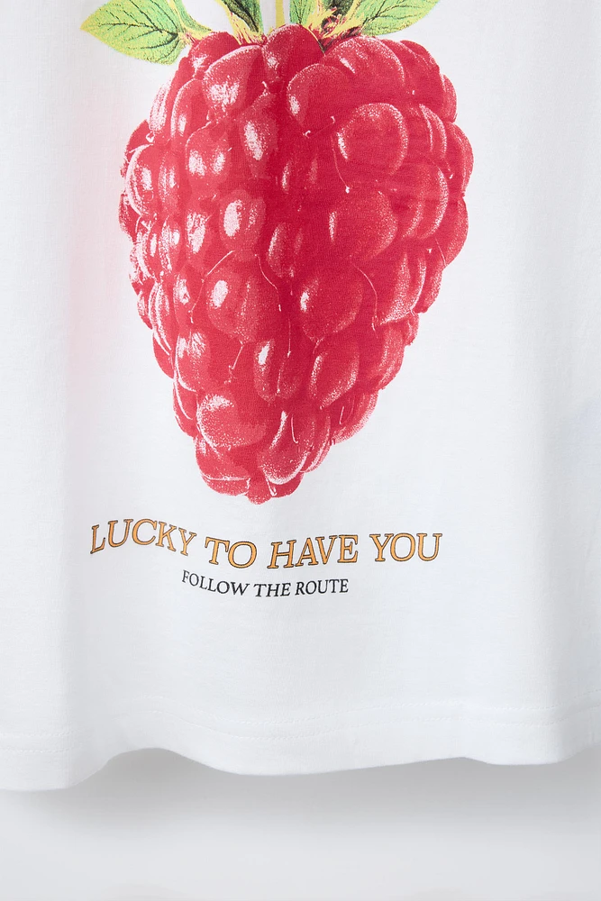 T-SHIRT À IMPRIMÉ FRUITS