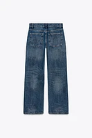 TRF MID-RISE WIDE LEG JEANS