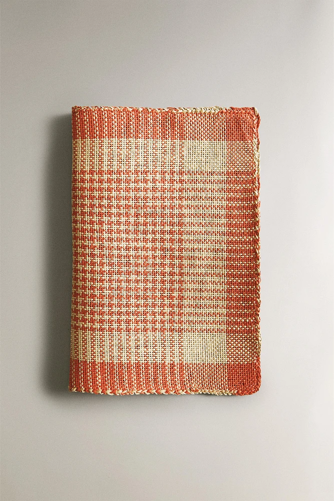 SET DE TABLE PAPIER CARREAUX