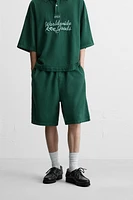 TEXTURED CARPENTER POCKET SHORTS