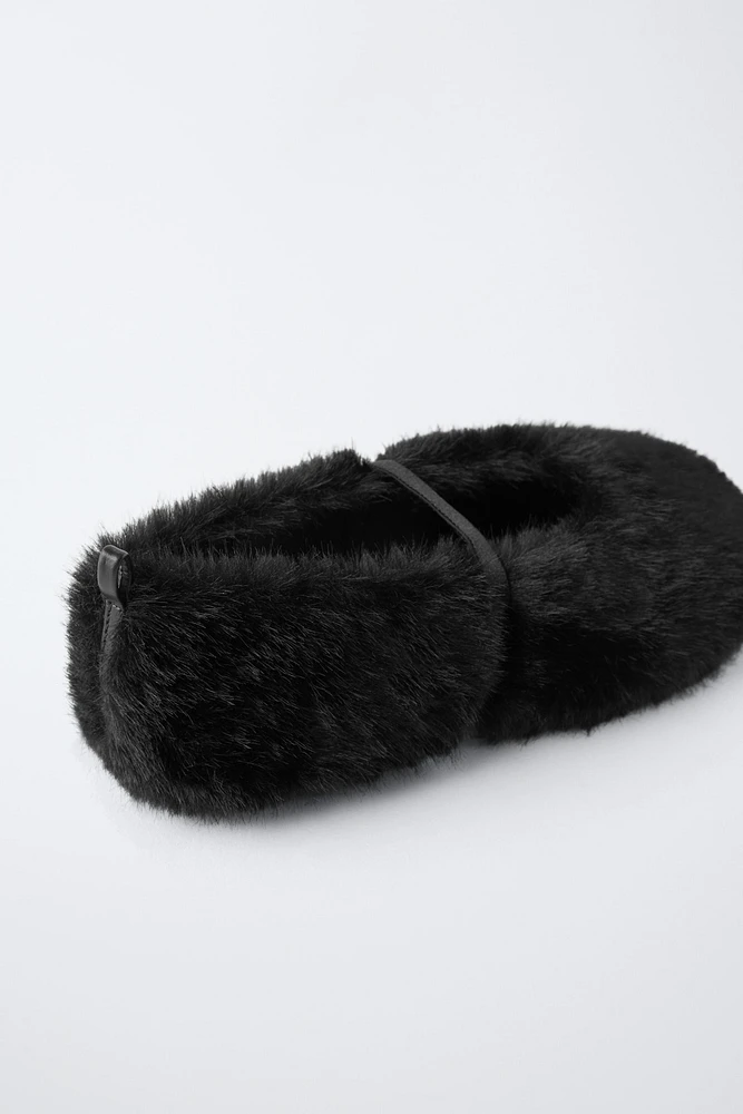 FAUX FUR MARY JANES LIMITED EDITION