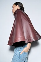 ZW COLLECTION LIMITED EDITION 100% LEATHER CAPE