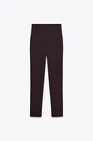 CREPE ZIPPER LEGGINGS