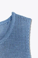 100% COTTON KNIT TOP