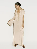 Long flowing dress with scarf detail - Limited Edition