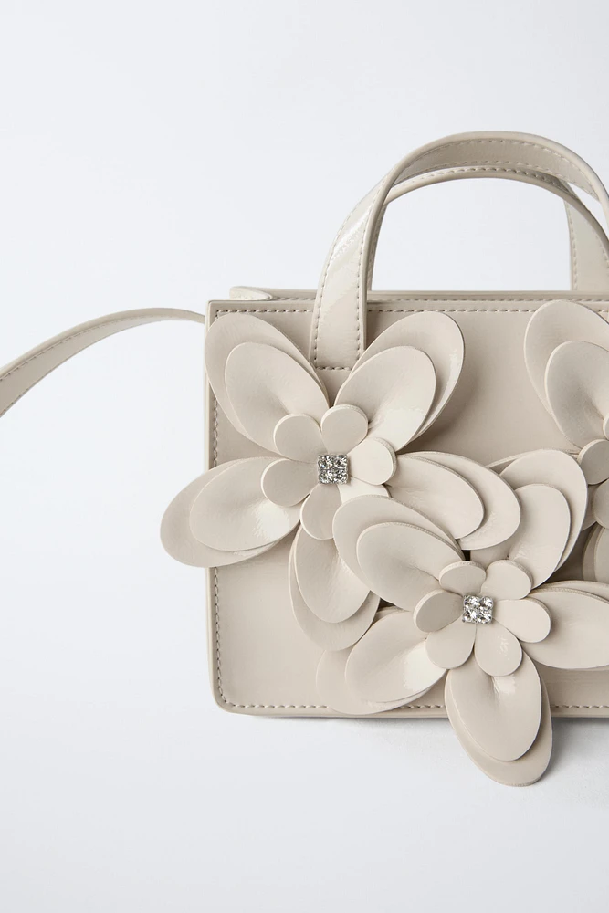 SAC BANDOULIÈRE FLEURS 3D