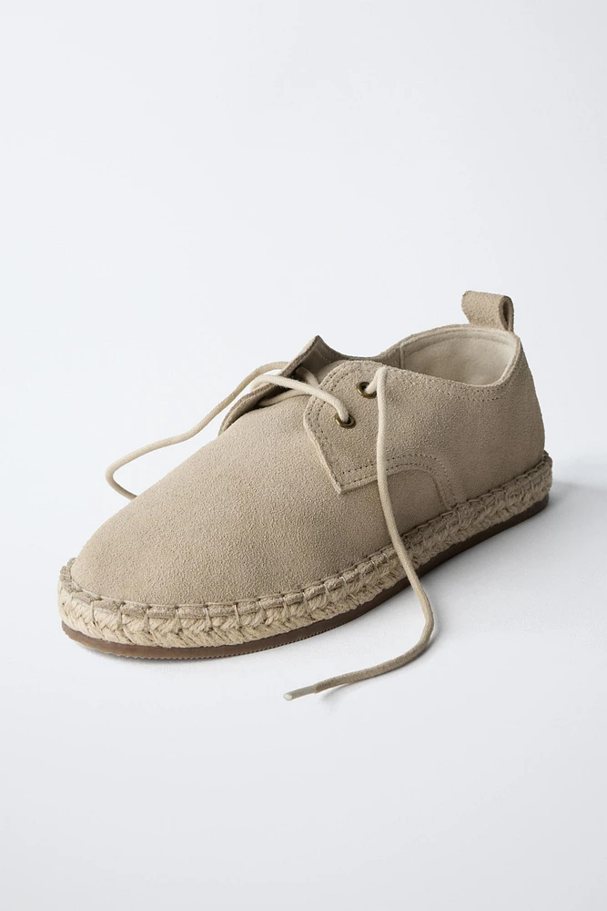 DERBYS EN JUTE ET CUIR