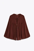 BLOUSE FLUIDE FRONCES