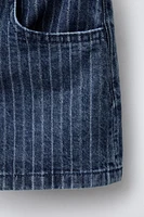 SHORT EN JEAN À RAYURES