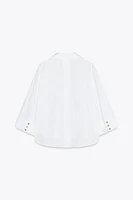 WIDE SLEEVE POPLIN SHIRT