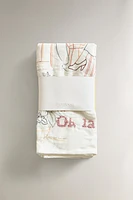 LOT SERVIETTES DE TABLE COTON TOILE DE JOUY (LOT DE 2)