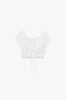 RUFFLED CROP TOP