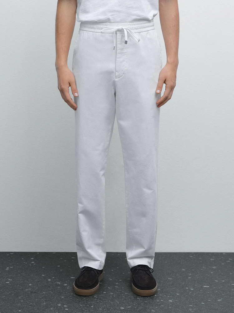 Pantalon de jogging en coton mélangé