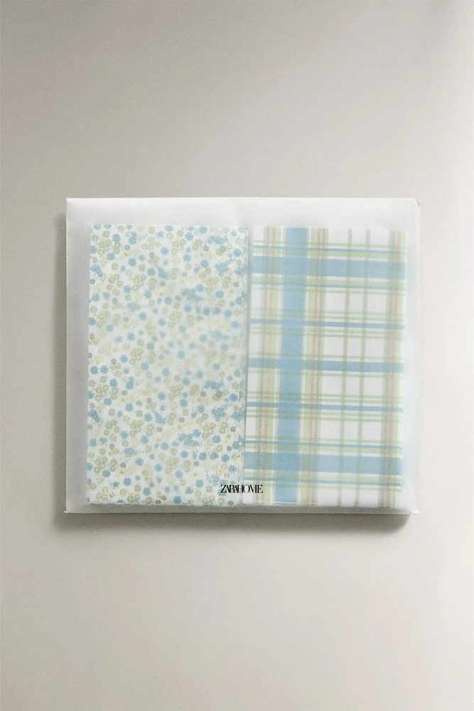 LOT SERVIETTES DE TABLE PAPIER IMPRIMÉES (LOT DE 30)