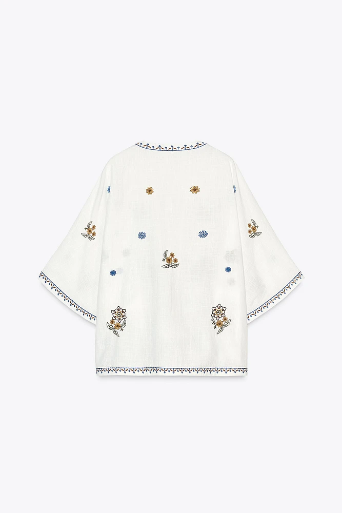 ZW COLLECTION EMBROIDERED BLOUSE