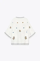 ZW COLLECTION EMBROIDERED BLOUSE