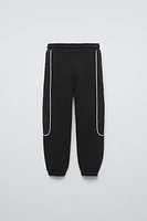 PLUSH COMBINATION JOGGER PANTS