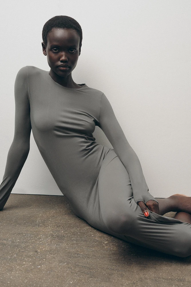 POLYAMIDE MIDI DRESS