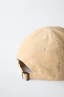 CORDUROY CAP WITH PATCH