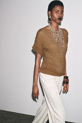 CROCHET KNIT TOP