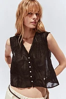 CHEMISE BRODÉE ENTRE-DEUX