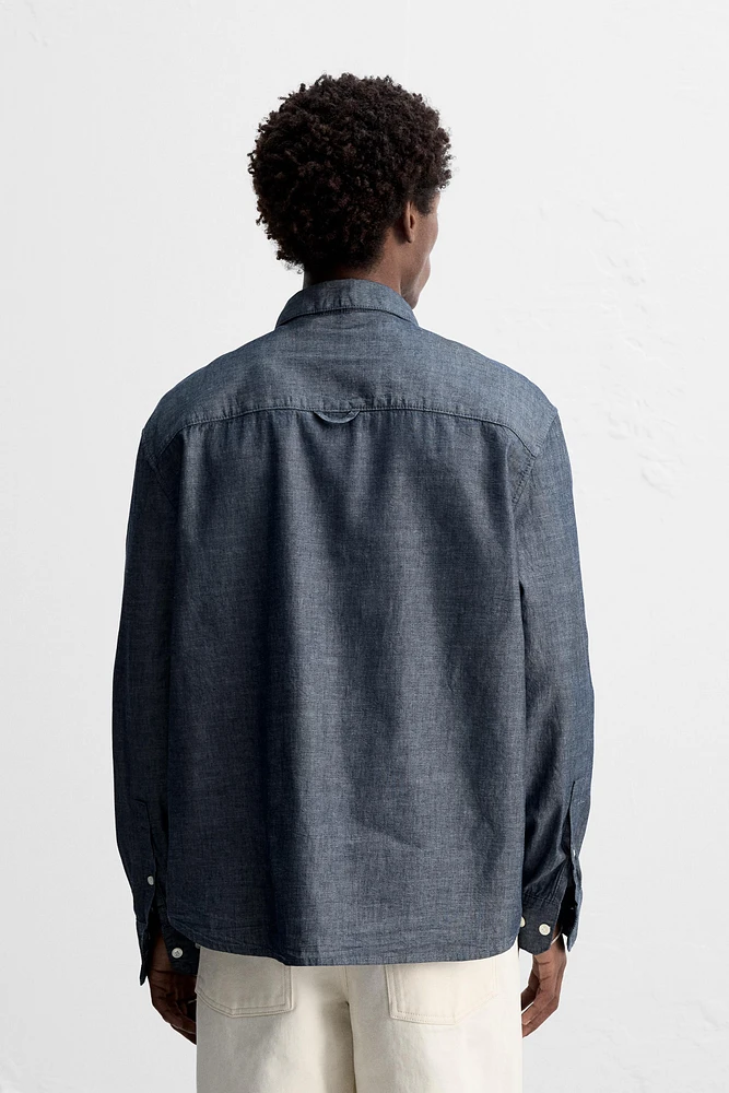 CHEMISE STRUCTURÉE EN CHAMBRAY