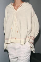 ZW COLLECTION EMBROIDERED SHIRT